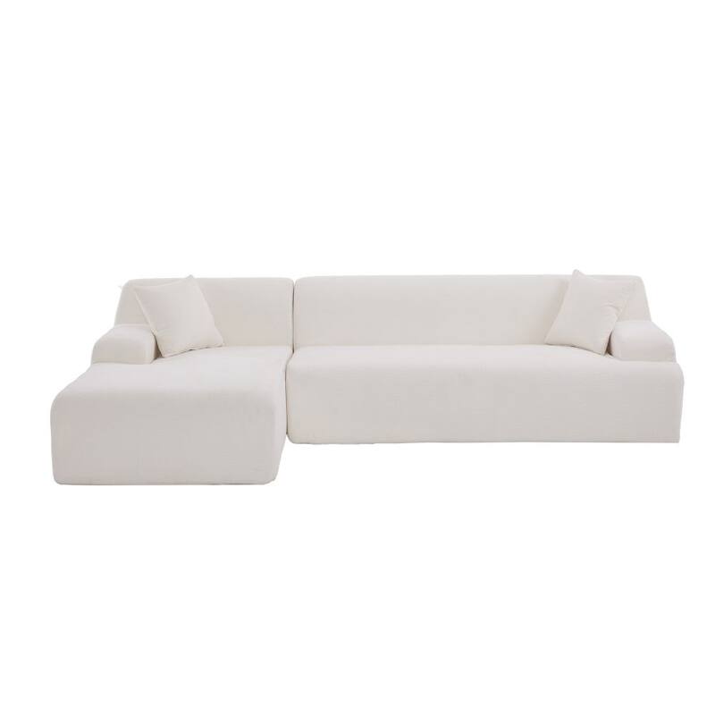 Modern Large L-Shape Modular Sectional Sofa,2 Piece Free Combination