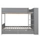 preview thumbnail 20 of 30, Functional Full over Full Solid Wood Bunk Bed Kids Bed with 2 Drawers and Multi-layer Cabinet,Safety Design