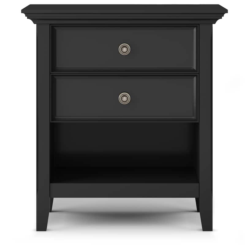 WYNDENHALL Halifax SOLID WOOD 24 inch Wide Bedside Nightstand Table