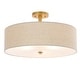 preview thumbnail 15 of 15, SAFAVIEH Lighting Jolana 19.75-Inch 3-Light Flush Mount Ceiling Light - 20" W x 20" D x 12" H
