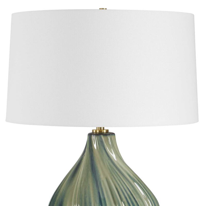 Uttermost Tausha Green Table Lamp - 18.00" W x 25.50" H x 18.00" D
