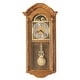 preview thumbnail 1 of 0, Howard Miller Fenton Grandfather Clock Style Chiming Wall Clock with Pendulum, Vintage, Old World, Classic Design