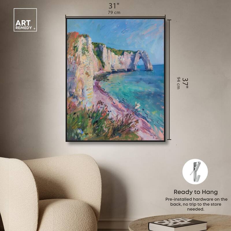 Cliffs of Etretat Canvas by Art Remedy