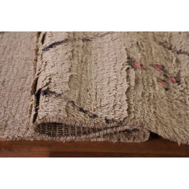 Geometric / Moroccan Style Area Rug Hand-Knotted Wool Carpet - 5'9" x 9'9"
