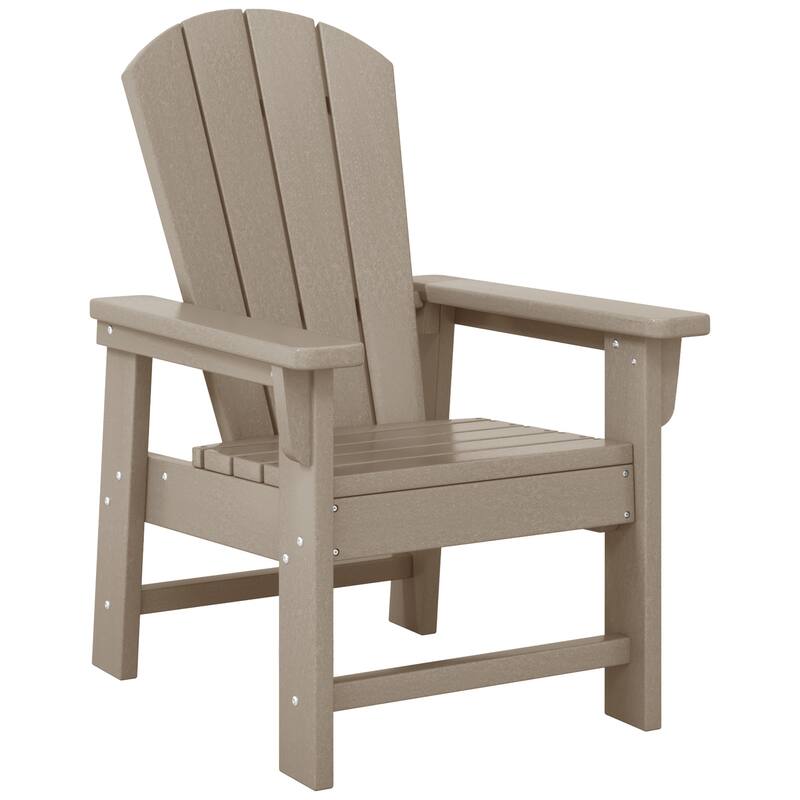 Laguna Kids Outdoor Poly Adirondack Chair - Weathered Wood