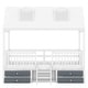 preview thumbnail 4 of 38, Merax House Bed with Roof and 4 drawers