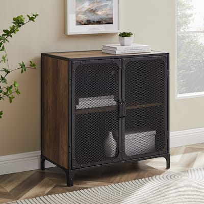 Middlebrook Pierpont 30-inch Metal Mesh Accent Cabinet