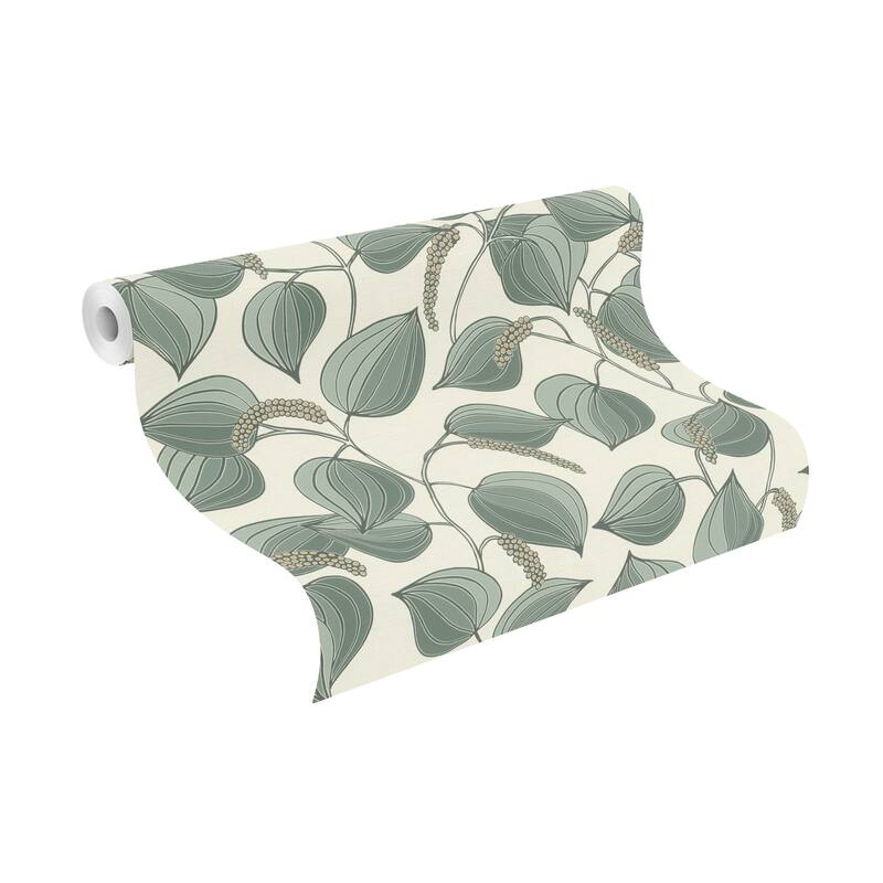 Rasch Alaia Green Leafy Vine Wallpaper
