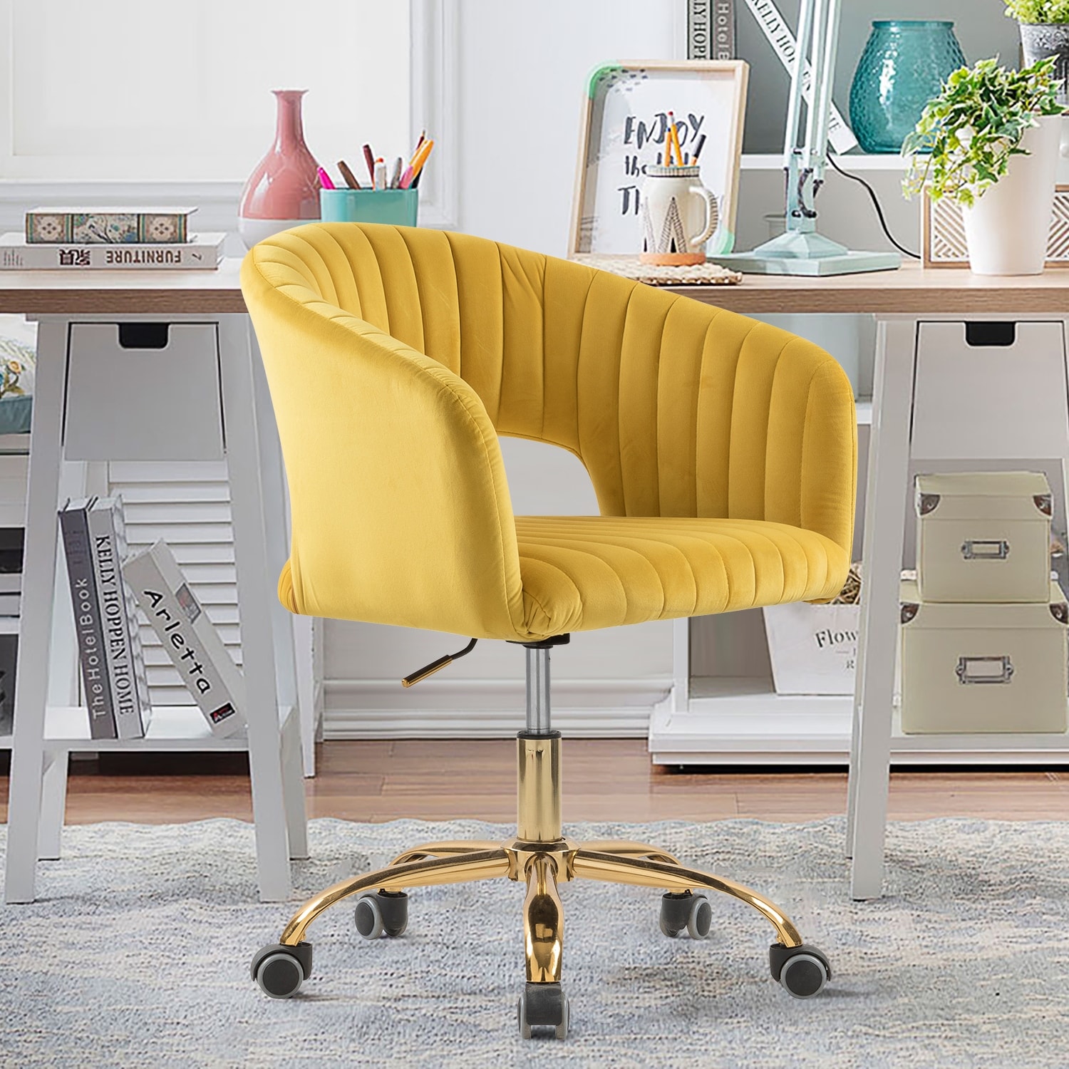 Duck egg shop desk chair