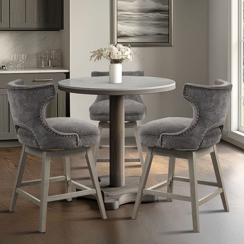 Madison Park Janet 360 degree Swivel Counter Stool