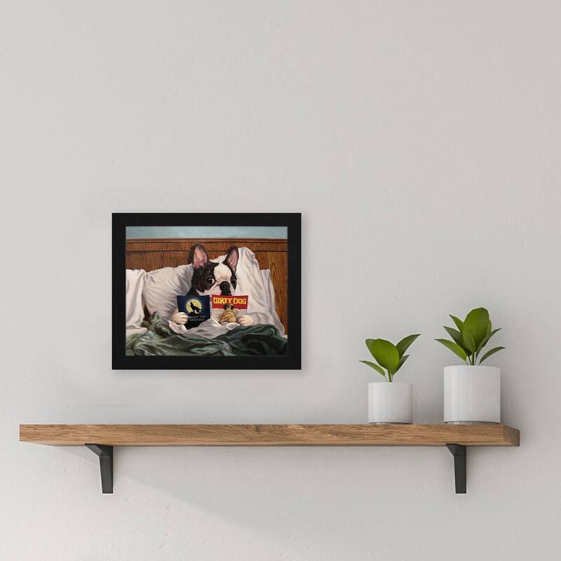 Dirty Dog Framed Art No Glass