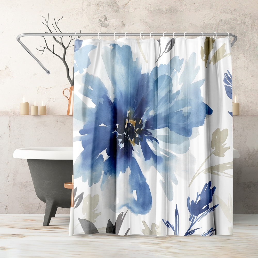 Beach Cabins by the Shore Shower Curtain