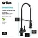 preview thumbnail 83 of 139, Kraus Britt Commercial 3-Function 1-Handle Pulldown Kitchen Faucet