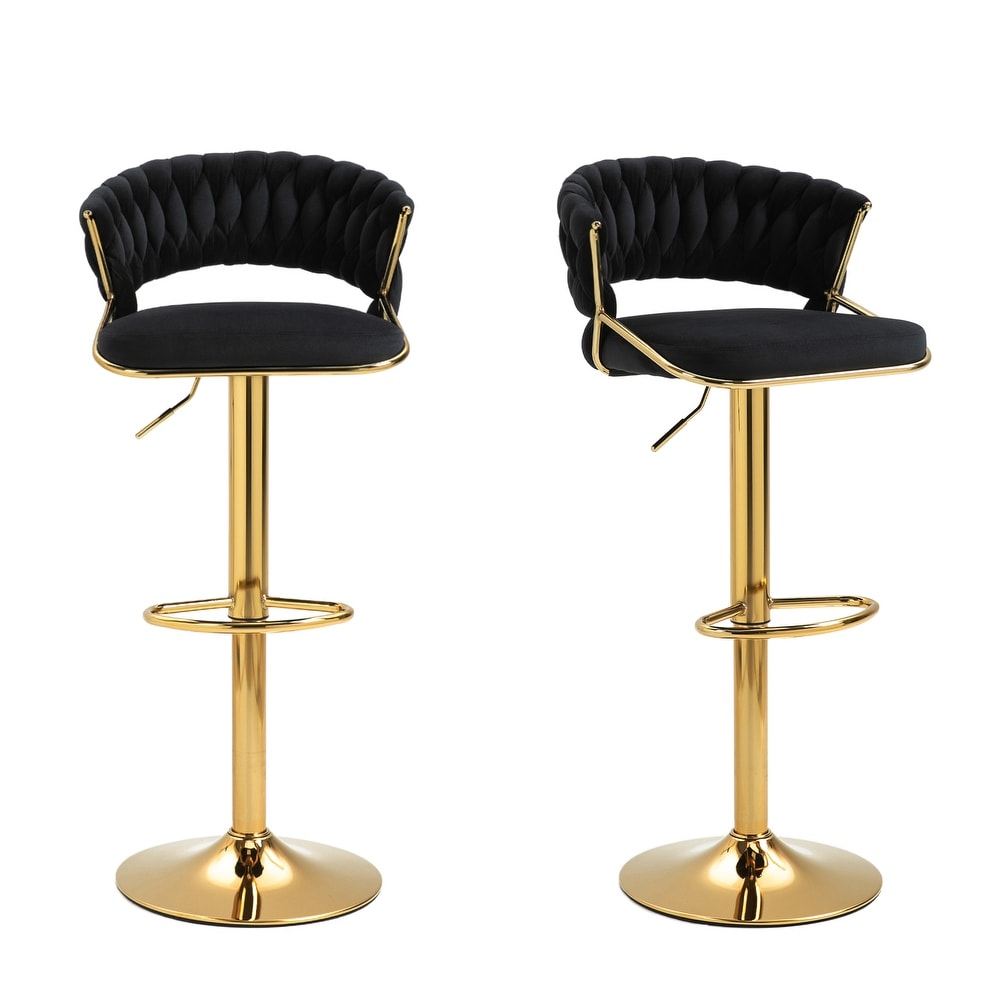 Bar stools hotsell black and gold
