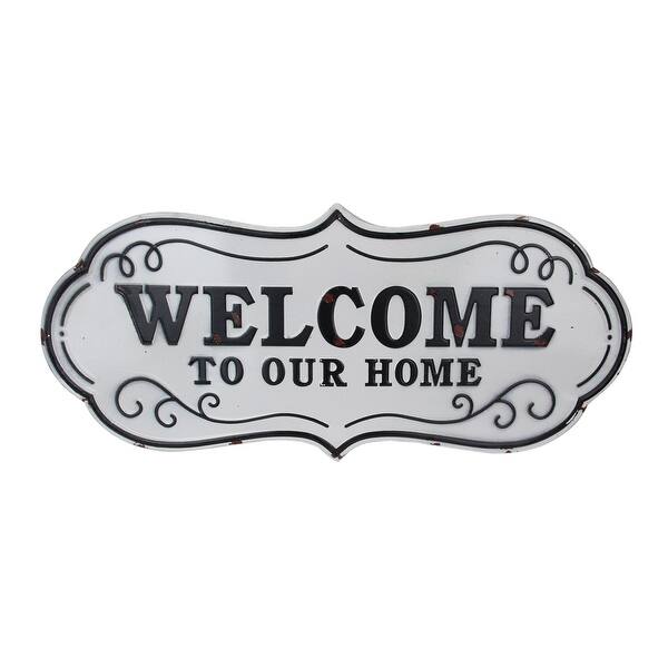 Shop 26 5 Rustic Weathered Welcome To Our Home Wall Decoration