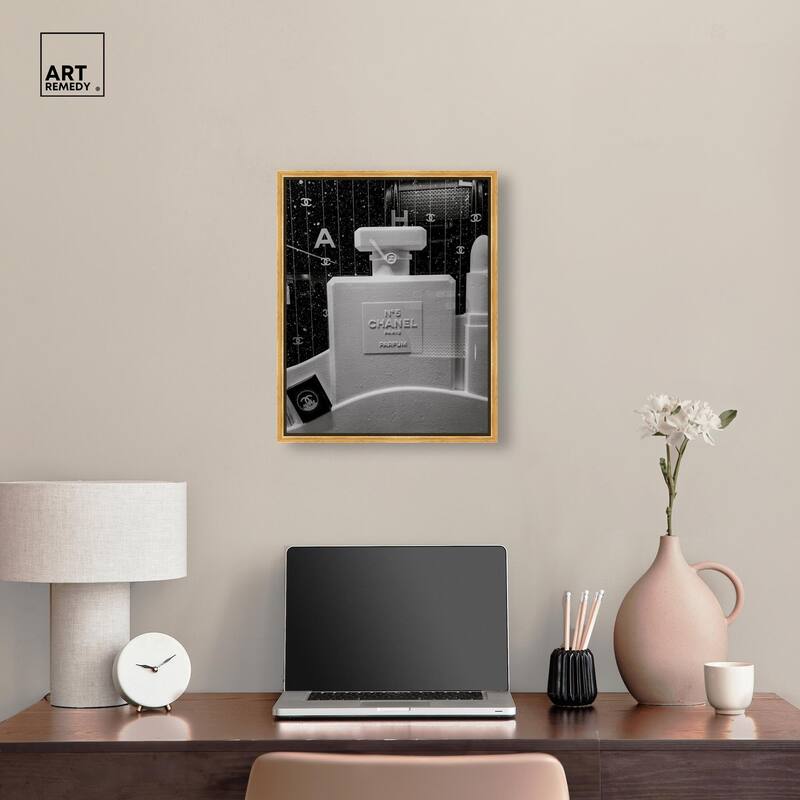 Sculptural Number 5 Canvas by Art Remedy