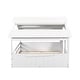 preview thumbnail 16 of 15, White Full Size Solid Wood House Bed with Roof and Guardrail for Kids