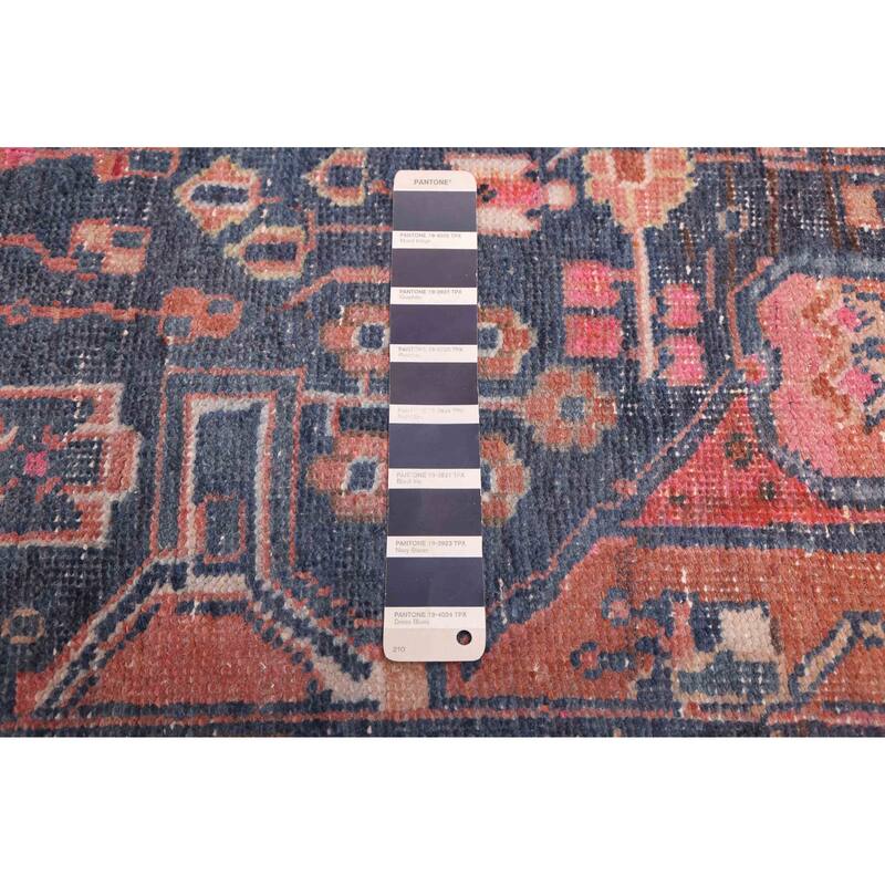 ECARPETGALLERY Hand-knotted Antalya Vintage Dark Navy Wool Rug - 4'6 x 6'8