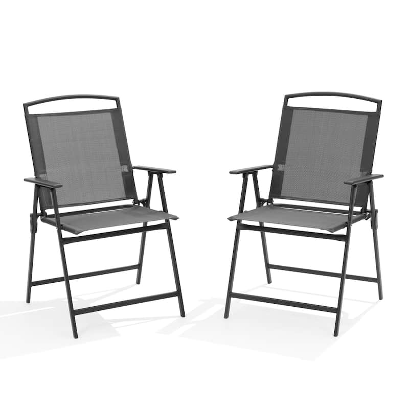 Pellebant Patio Portable Folding Chairs Outdoor Dining Chairs