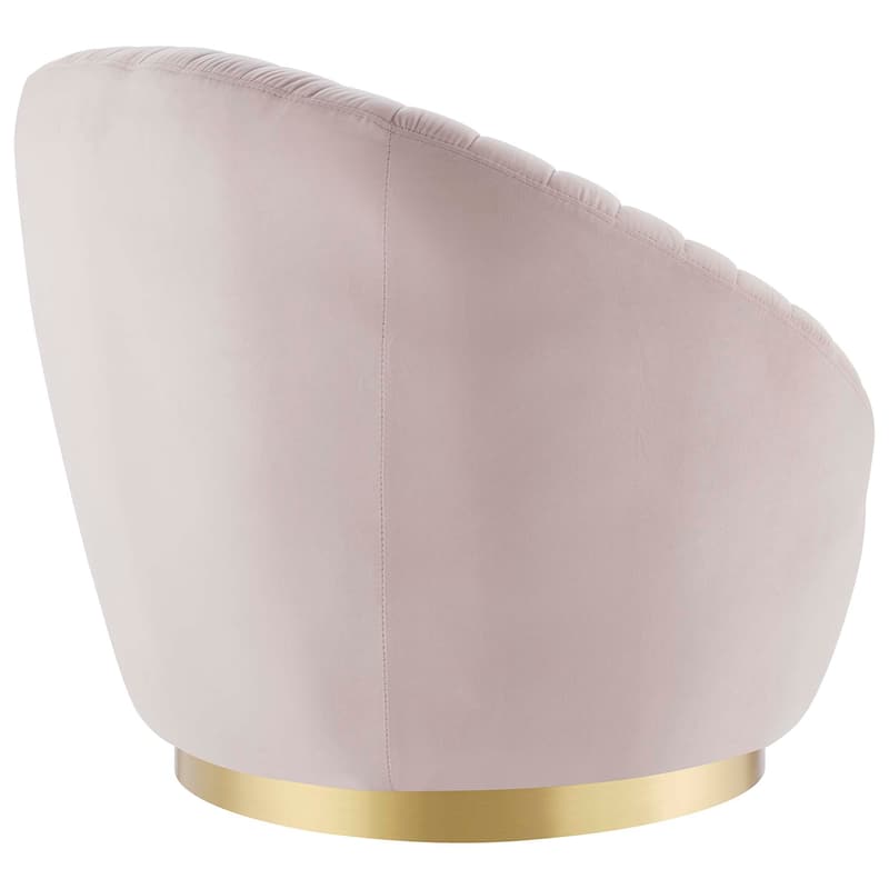 Whirr Tufted Performance Velvet Performance Velvet Swivel Chair