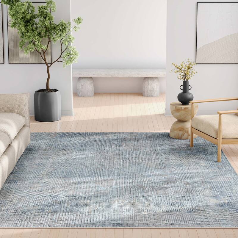 Well Woven Abstract Acropolis Modern Geometric Lines Flat-Weave Machine Washable Area Rug