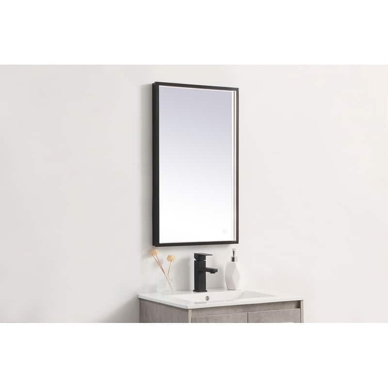 Indigo Home 18x30 inch LED mirror with adjustable color temperature