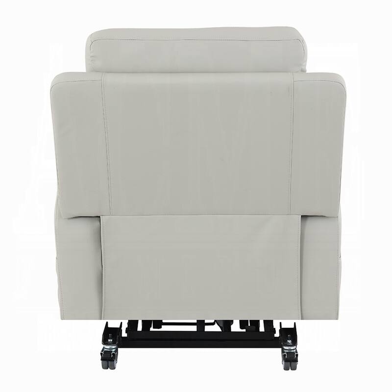 Arshie Power Lift Recliner Chair, Heating n Massage, Gray Faux Leather