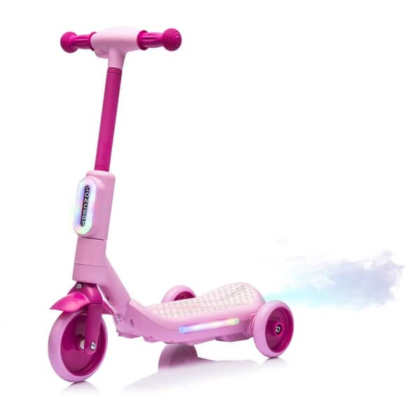 slide 2 of 29, 2in1 Kids Ride On Three-Wheel Electric Scooter Pink