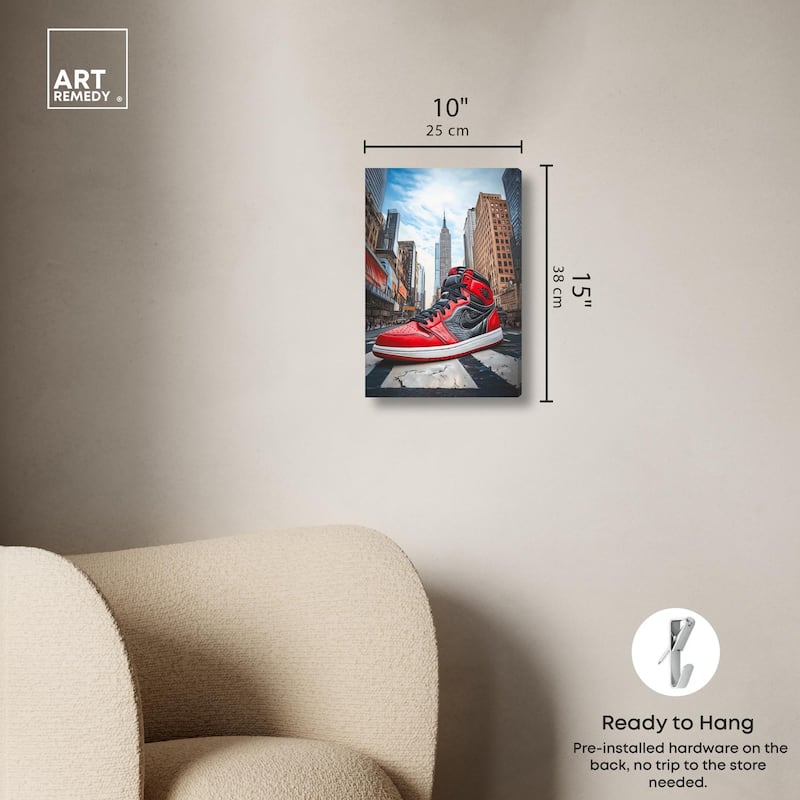 Sneaker of New York Canvas by Art Remedy, Gallery Wrapped
