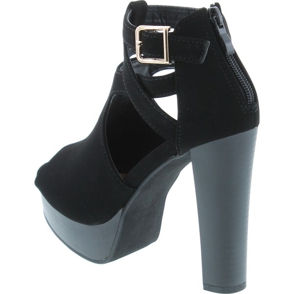 top moda black heels