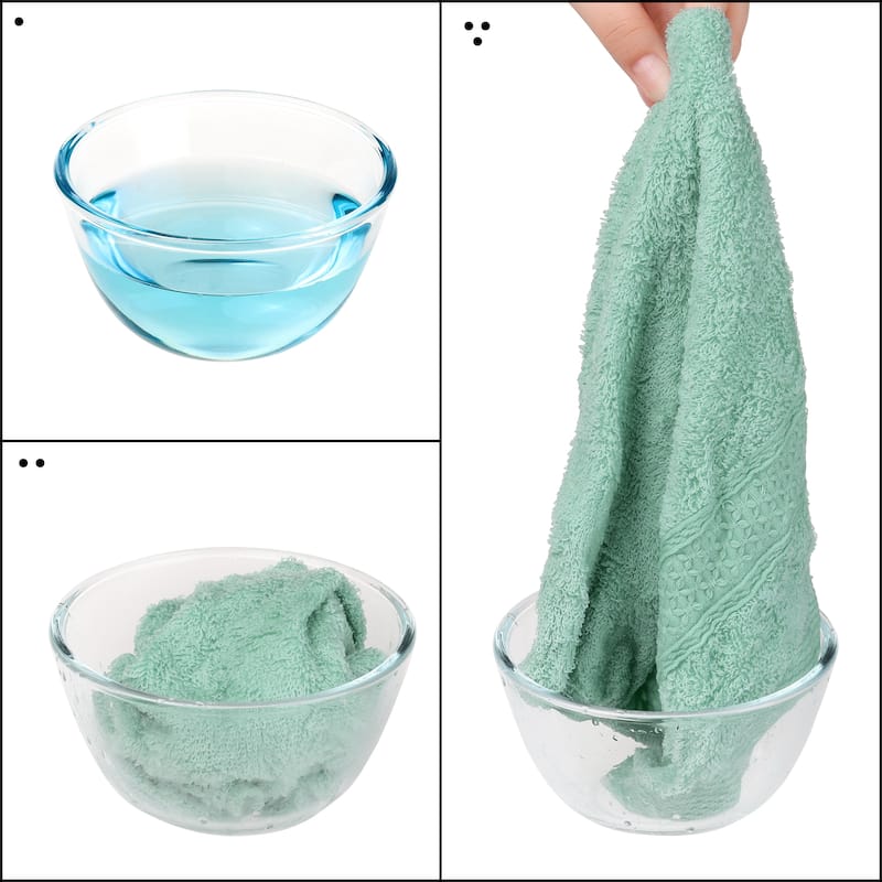 Cotton Dish Clothes, Thick and Absorbent Kitchen Towels, Plain Towels, 13 X13 Inches