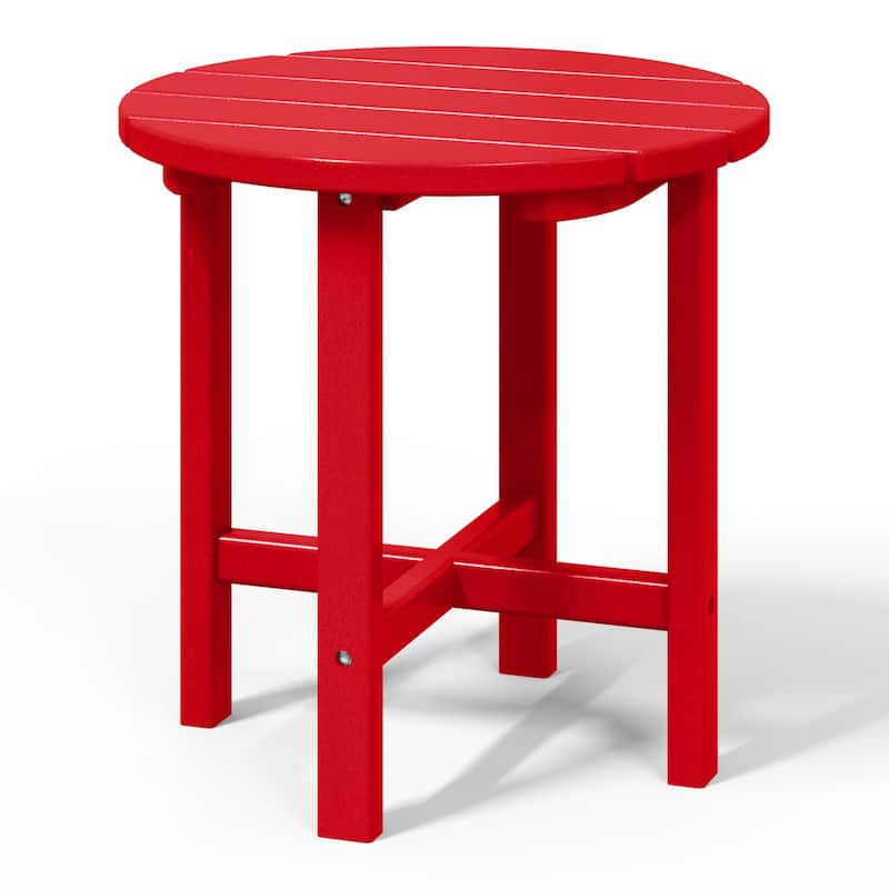 Polytrends Altura Eco-friendly All Weather Round 18" Side Table