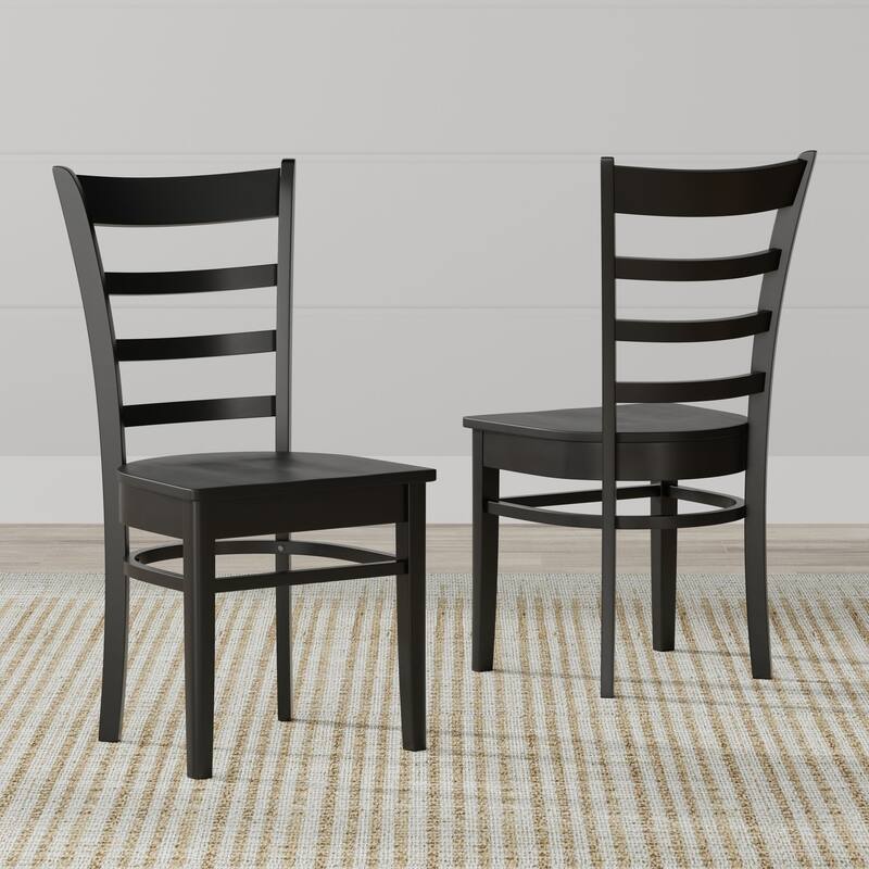3-Piece Dining Set, 42" Round Drop-Leaf Table and Slat Back Chairs