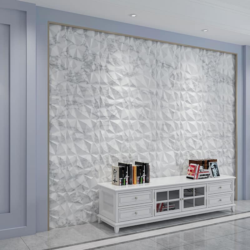 Art3d 3D Wall Panels PVC Diamond Design (32 Sq.Ft)