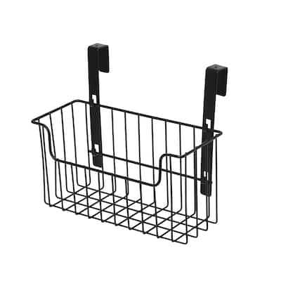 Household Essentials Over the Door Cut Out Metal Basket - 6.3"L x 10.6"W x 9.1"H