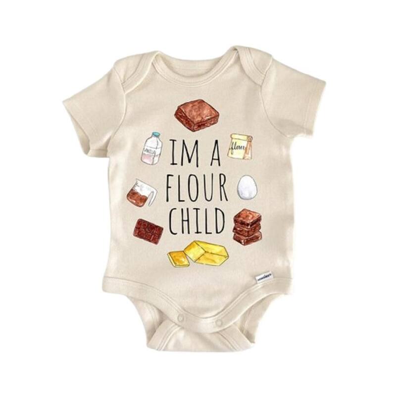 Baking Cooking Chef Brownie - Baby Boy Girl Clothes Infant Bodysuit Funny Cute Newborn - White - 3-6M