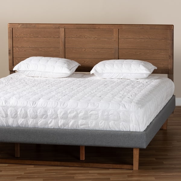Carson Carrington Ulvsta Walnut Mid Century Wood Headboard Overstock 28029604 King The right headboard can complete a room. carson carrington