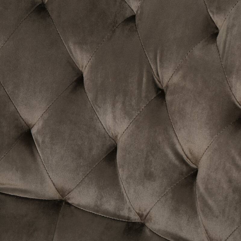 Grey 32" High Back Velvet Club Chair
