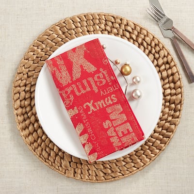 Napkins With Christmas Design (Set of 12)