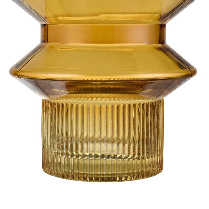 Elk Home Cenon Yellow Finish Glass 6.25 Inch Wide Vase