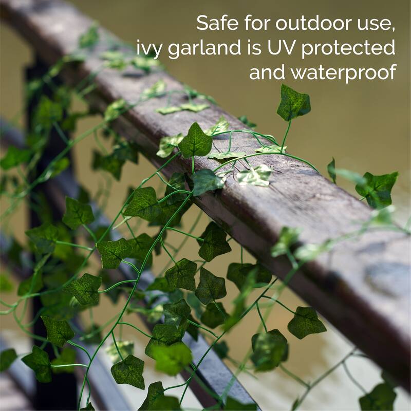 Elements Set of 24 Artificial Ivy Vines, 79 Inch - N/A