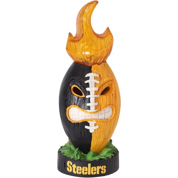 Pittsburgh Steelers 12" Lit Tiki Football Statue