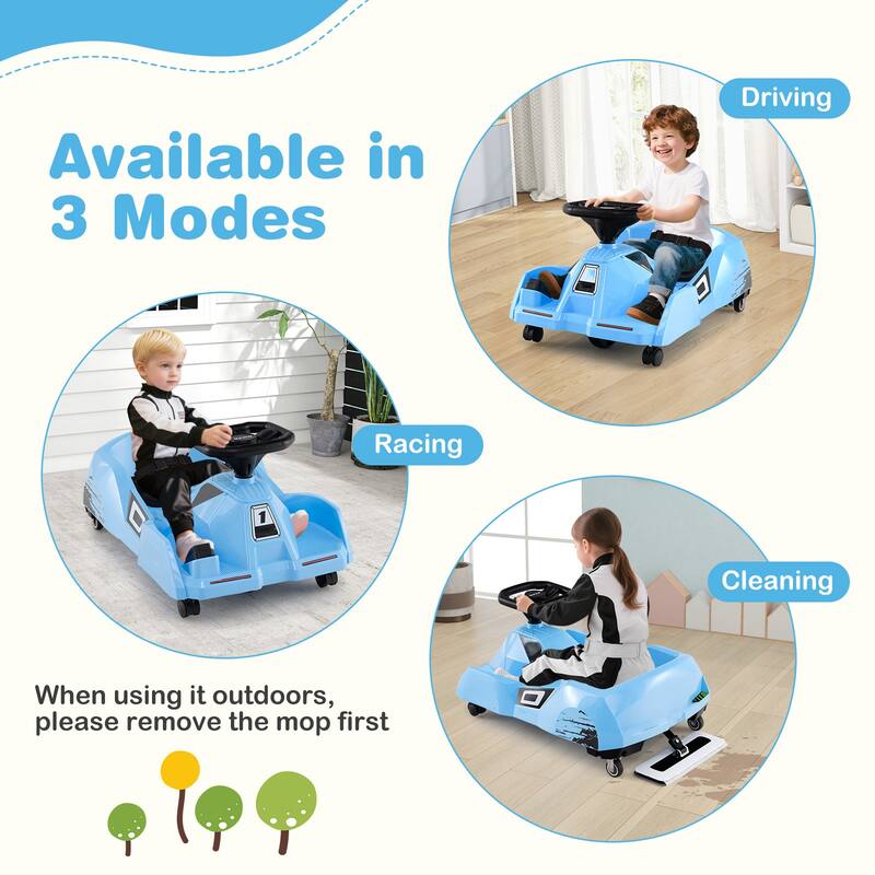 Kids 12V Ride on Car with Remote Control, Anti-Rollover Wheels Horn and USB Connectivity - 31" × 18" × 14" (L × W × H)