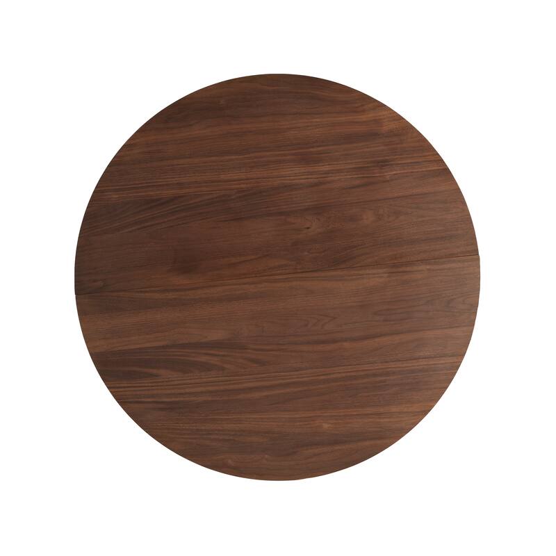 Roomfitters 48" Round Dining Table with Solid Wood Top and Sturdy Cross Base, Modern Kitchen and Dining Room Table