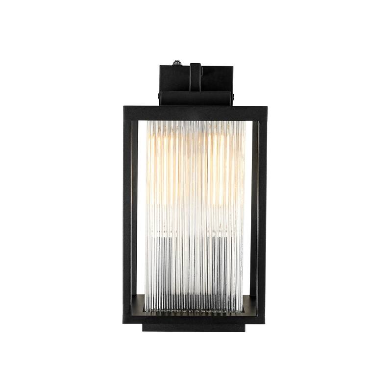Modern 1-Light Outdoor Lantern Wall Sconce Porch Light