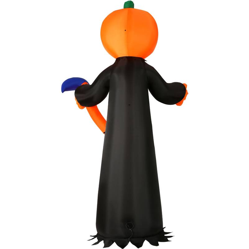 Haunted Hill Farm 10-ft. Prelit Inflatable Pumpkin Reaper