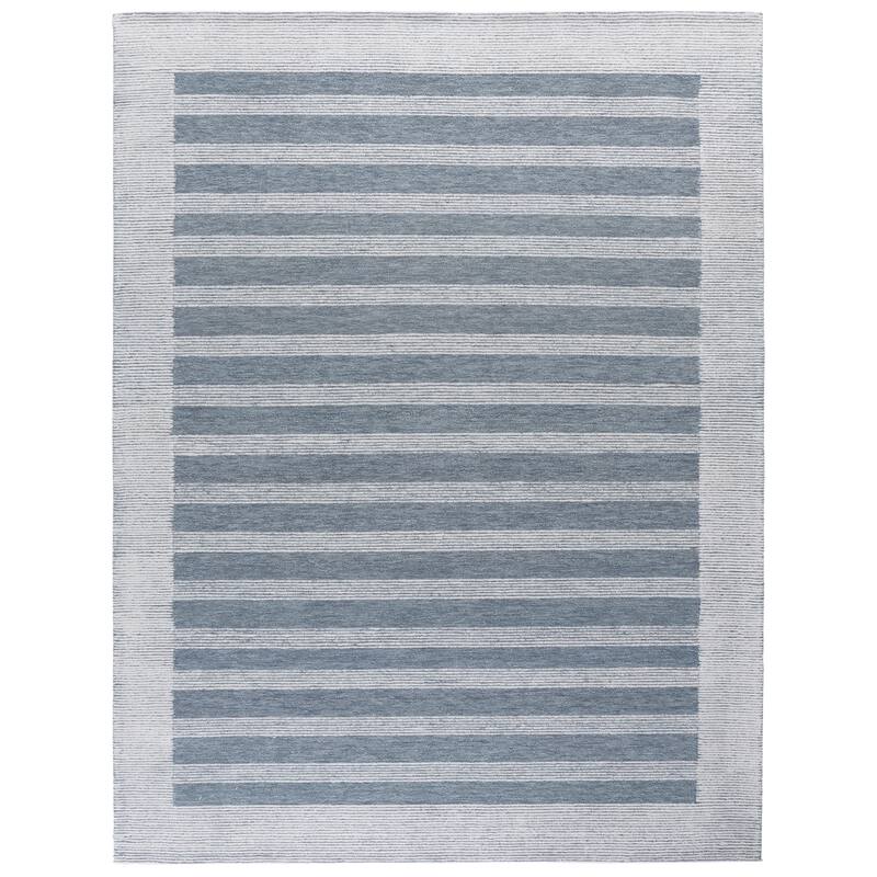 SAFAVIEH Handmade Pine Costanza Modern Wool Rug - 8' x 10' - Blue/Ivory