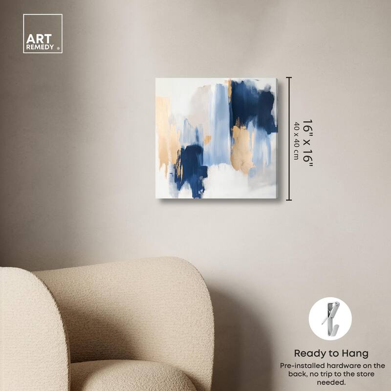 Tranquil Blue Depths I Canvas by Art Remedy, Gallery Wrapped