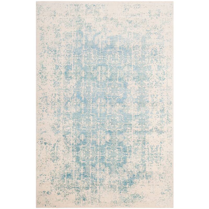 SAFAVIEH Couture Hand-knotted Centennial Fioretta Modern Abstract Silk Rug