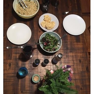 INK+IVY Trestle Reclaimed Brown/ Gun Metal Dining/ Gathering Table - Brown